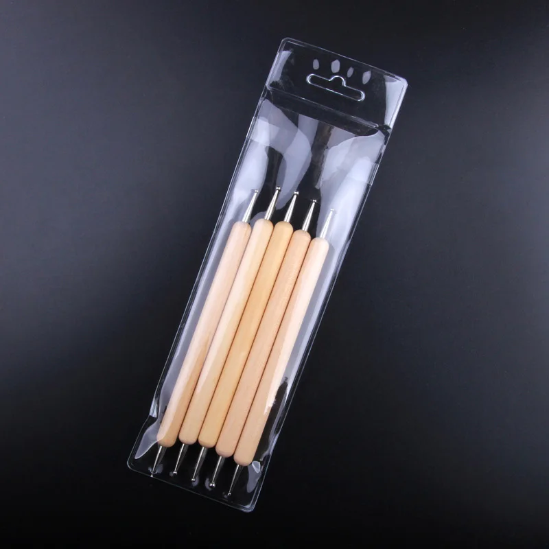 

EZONE DIY Art Supply Handmade Carving Indentation Pen Craft Tools Stainless Steel Sculpture Special Tools For Clay Crimping Pen