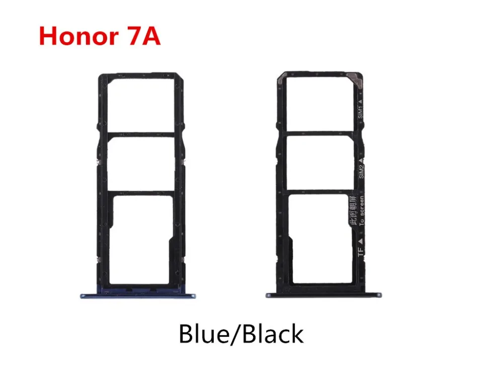 Для huawei Honor 7A лотка sim-карты держатель Nano SIM карты лоток сменный держатель слота части