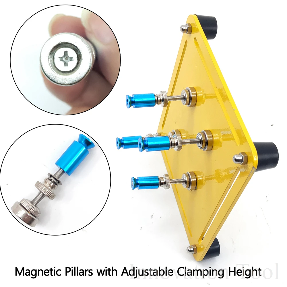 Helping Hands Soldering Aid Tool Third Pana Hand PCB Circuit Board Holder Stand Movable 4 Metal Flexible Arm Alligator Clip|Наборы ручных