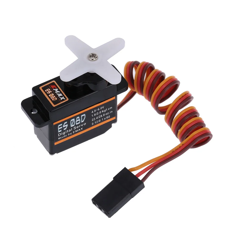 100% оригинальный 4 шт./лот EMAX ES08D пластиковый цифровой микро сервопривод для