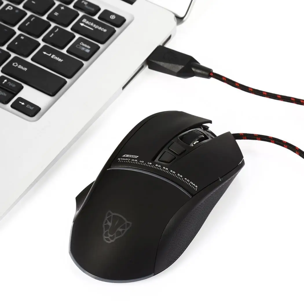 MOTOSPEED V10 E sports игровая проводная мышь индивидуальное Программирование 1x с дышащей