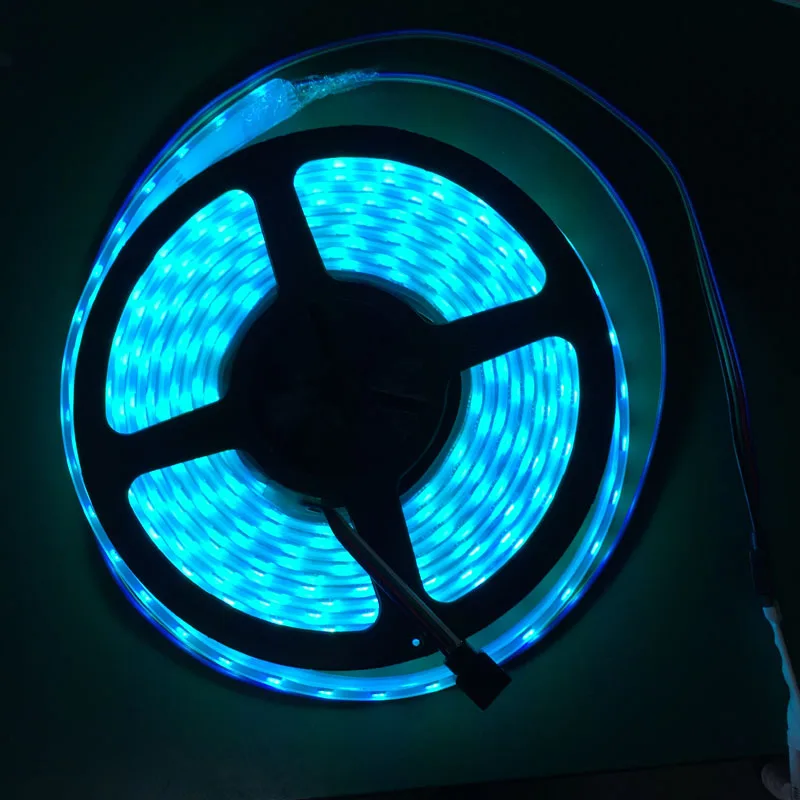 Экспресс Доставка 100 шт. 5050 Водонепроницаемый RGB 5 м 600 светодиодный двухрядные
