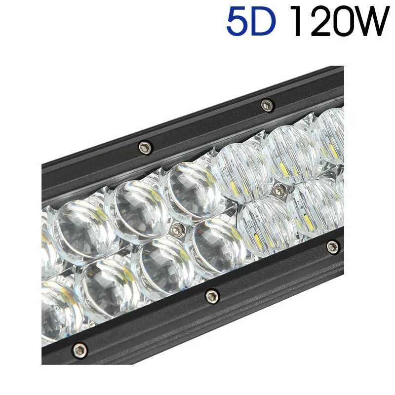 12 inch 120W ATV UTV 4X4 offroad truck lighting waterproof two rows 5D LED light bar work 12V 24V | Автомобили и мотоциклы