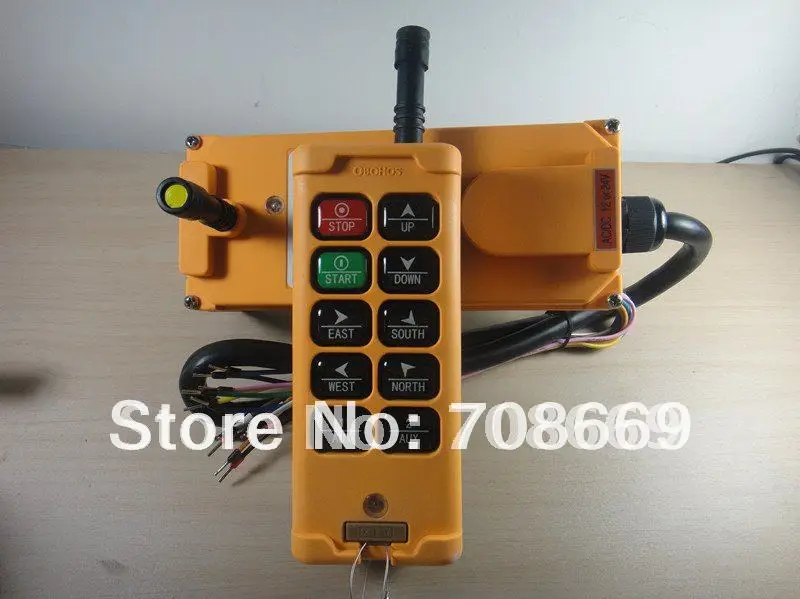 Sistema de Controle Canais Controle Grua Guindaste Rádio Remoto Hs-10 10