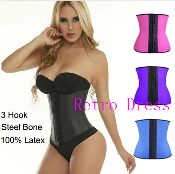 

Waist Trainer Corsets Steel slimming underwear body Shaper women Bustiers colombian girdles Modeling Strap blue purple colors