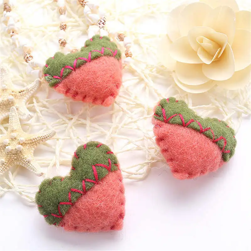 1 шт. 5 цветов шерстяной войлок сделай сам ручная работа форма сердца Набор для