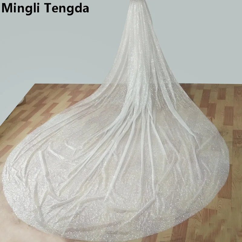 Вуаль mingli Tengda Vibrato блестящая вуаль для невесты длиной 3 5 м ширина венчания Новинка