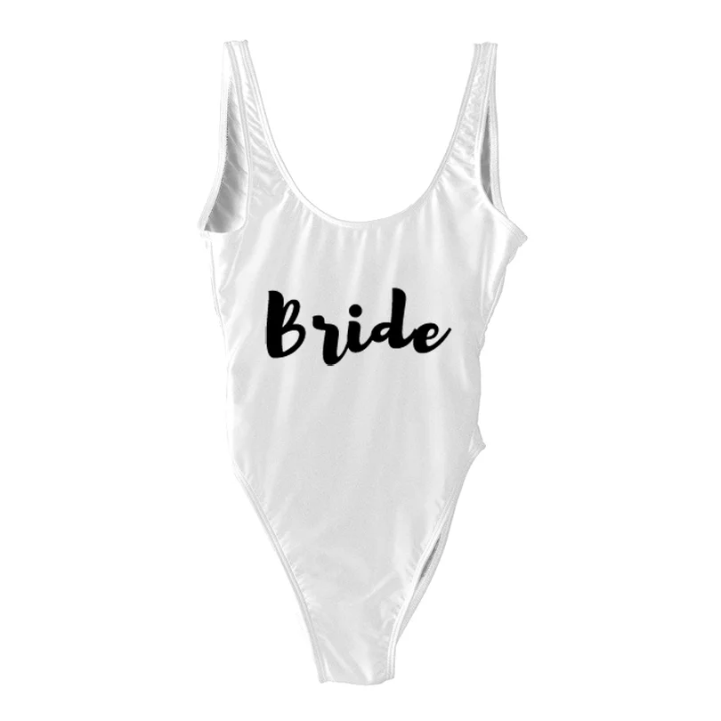 Пляжная Купальный костюм для невесты женщин одна деталь купальный Maillots de bain femmes