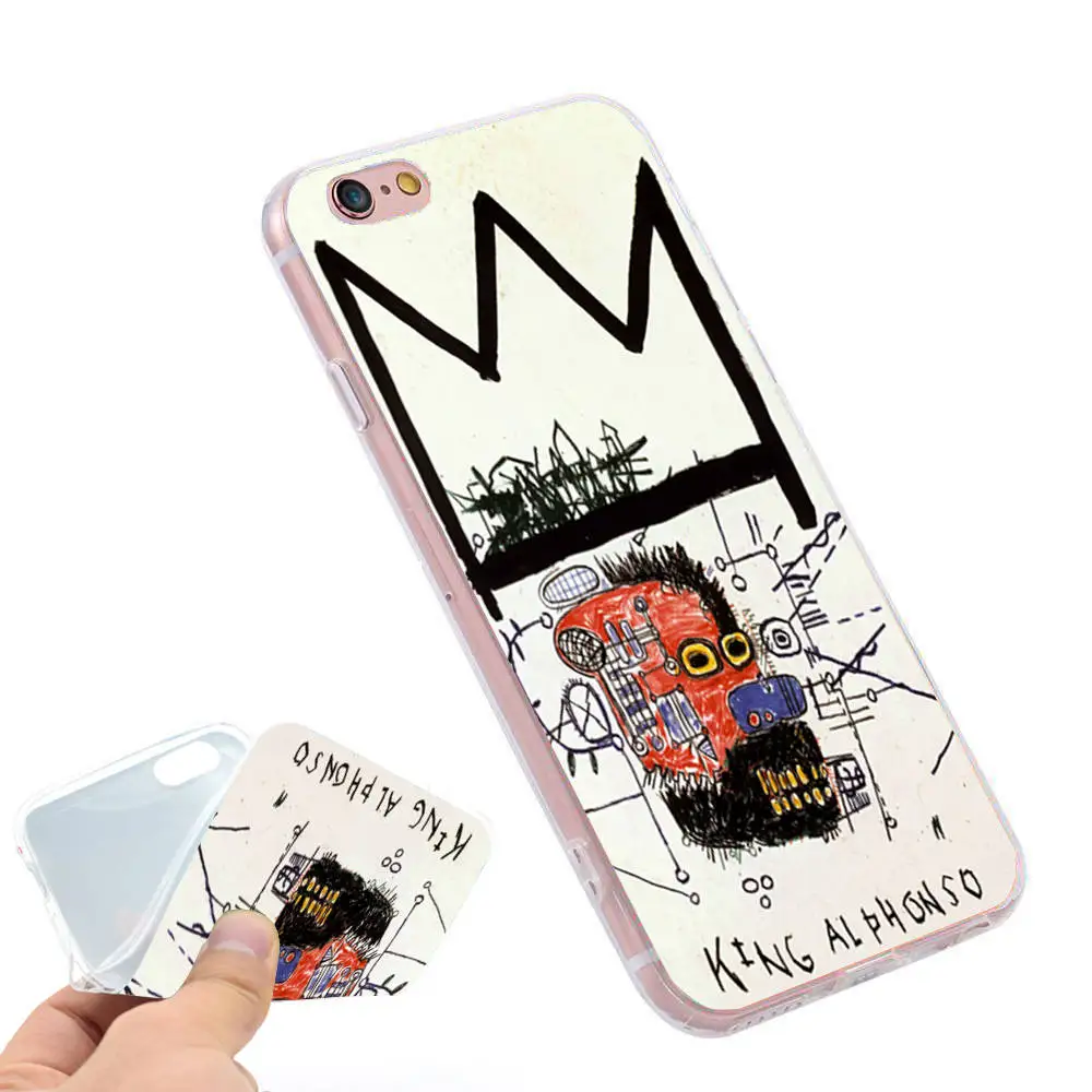 Jean Michel Basquiat чехол для iPhone X 5 S 5S XR XS Max 6 6S 7 8 Plus Мягкий силиконовый телефона |