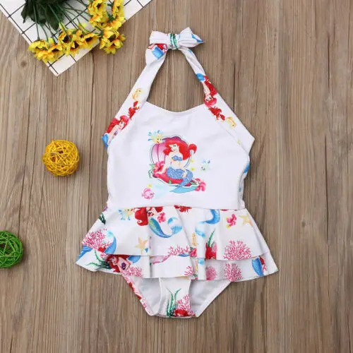 PUDCOCO для маленьких девочек набор бикини Русалка купальник купальный костюм
