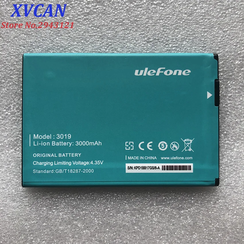 Аккумулятор Ulefone Be Pro 3019 литий-ионный аккумулятор большой емкости 3000 мАч для L55 и |