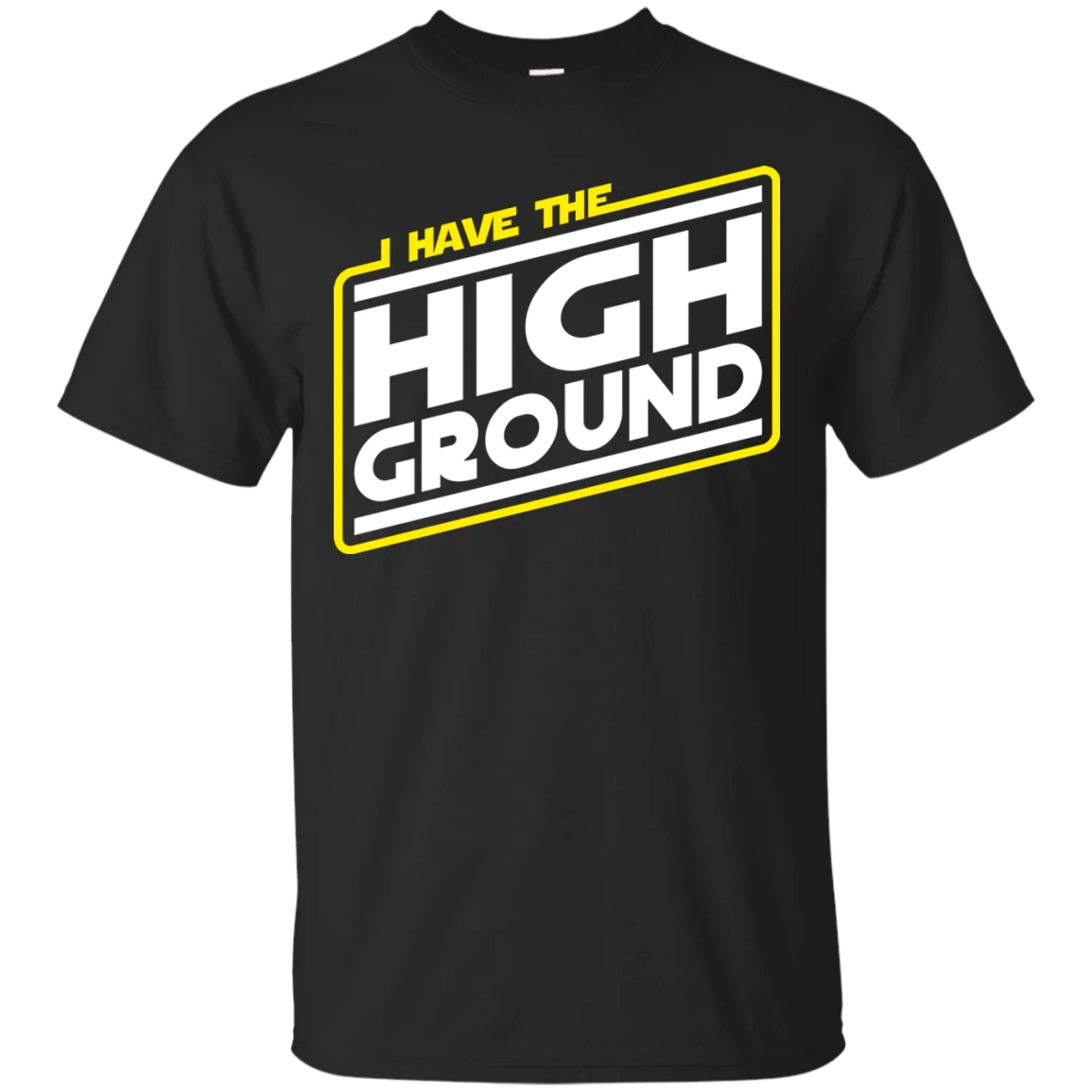 2019 печатная Мужская футболка хлопковая Футболка I Have the High Ground o-образным вырезом с