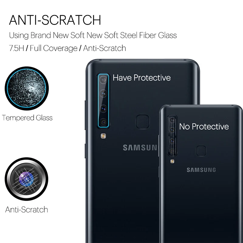 HD смартфон задняя камера Защитное стекло для Samsung Galaxy Note 9 8 7 5 4 3 Полное покрытие