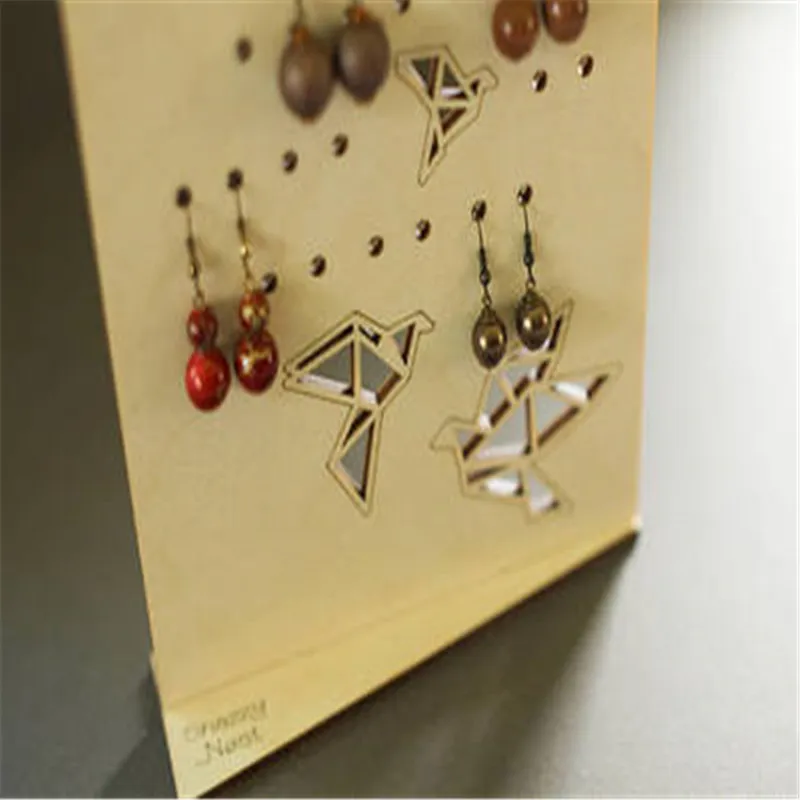 Оригами птицы для хранения ювелирных изделий современные серьги держатель