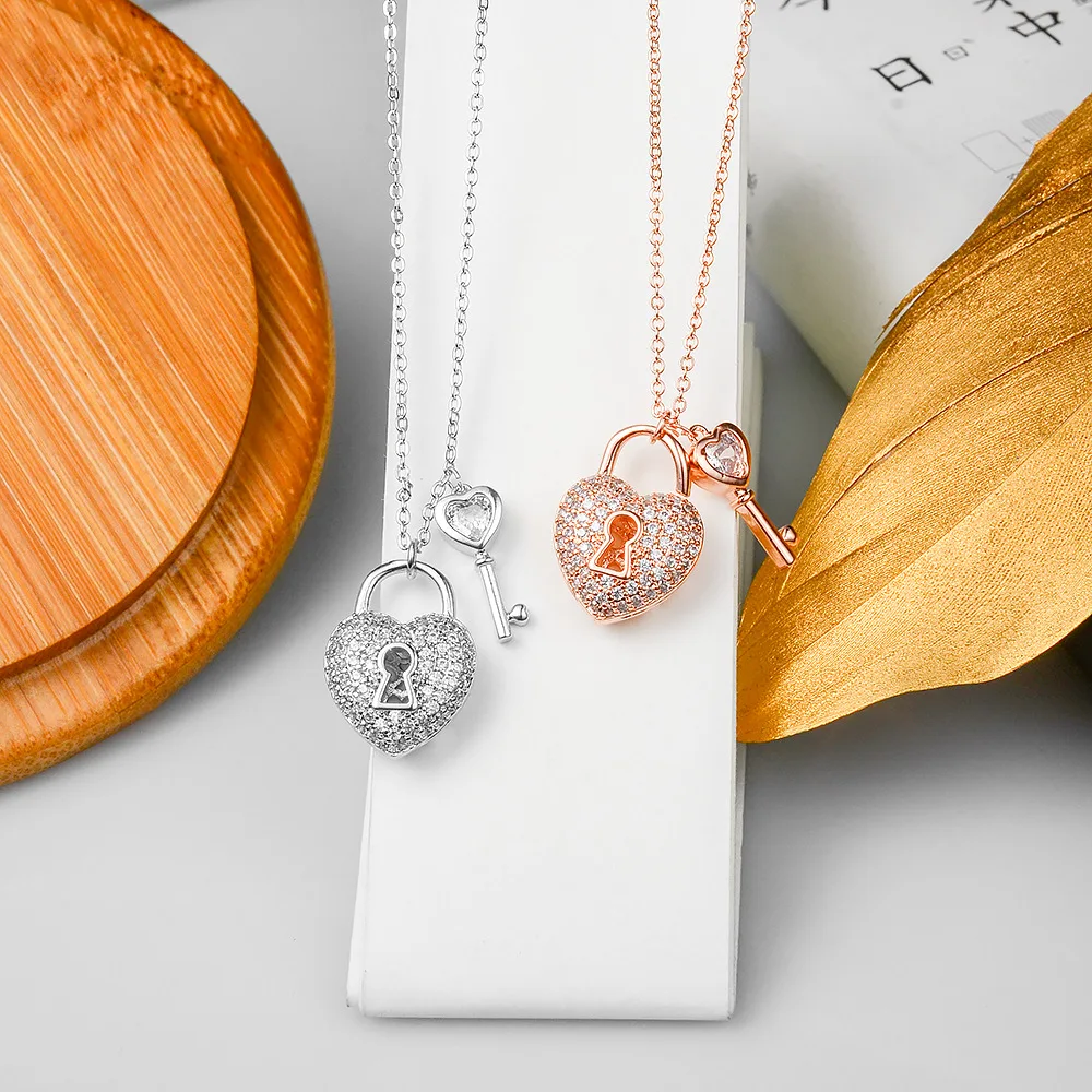YUN RUO микро проложить циркон сердце подвеска &quotзамок&quot чокер цвета розового