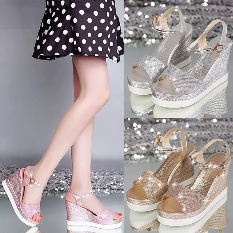 Aleafalling/Новое поступление летние женские сандалии на танкетке модные для девочек