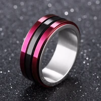 2020 new classic mens ring titanium steel jewelry fashion wedding party ring men multicolor color rings for man
