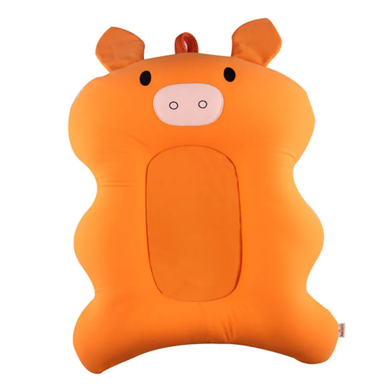 Безопасный детский душ младенческой коврик для ванной Подушка Bebe мультфильм свинья Единорог Ванна плавающий коврик ванночка для новорожденного сиденья Противоскользящие коврики