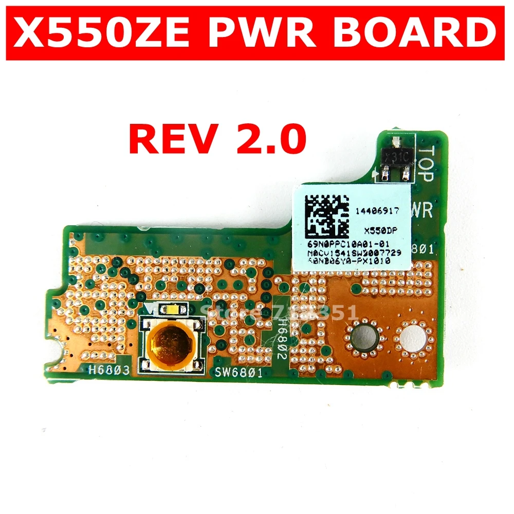 X550ZE плата PWR REV2.0 для ASUS X550Z X550ZA X550D X550DP X750D X750DP Материнская ноутбука Мощность