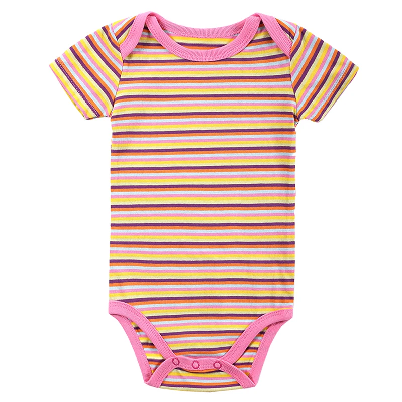 5 Pieces/lot Baby Girl Clothes Bodysuit Infant Jumpsuit Overall Short Sleeve Body Suit Clothing Set Summer Cotton | Детская одежда и