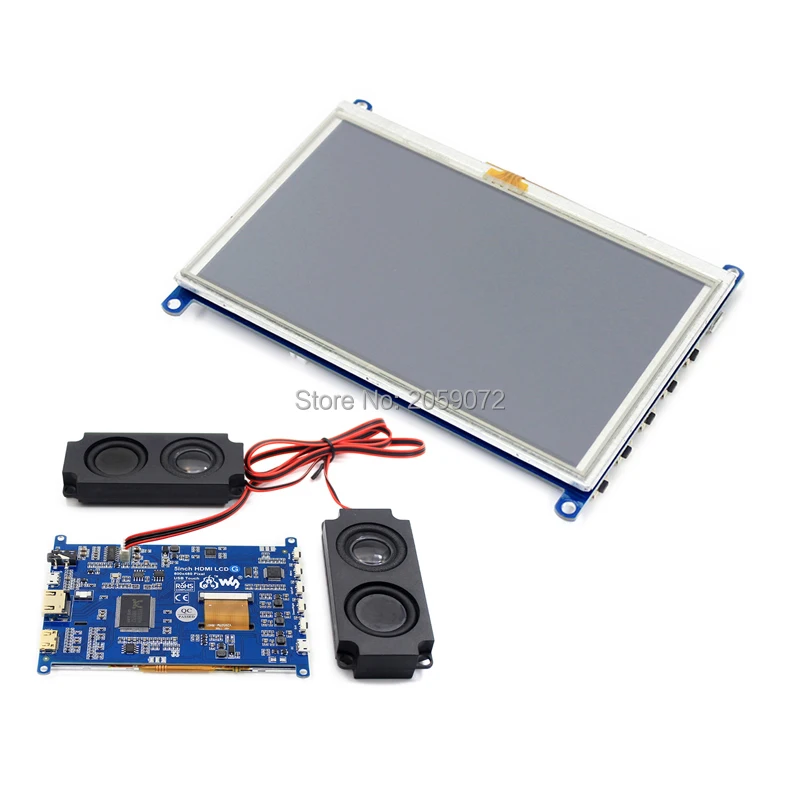 Raspberry Pi 5 дюймов LCD USB резистивный сенсорный экран HDMI VGA дисплей для компьютера мини