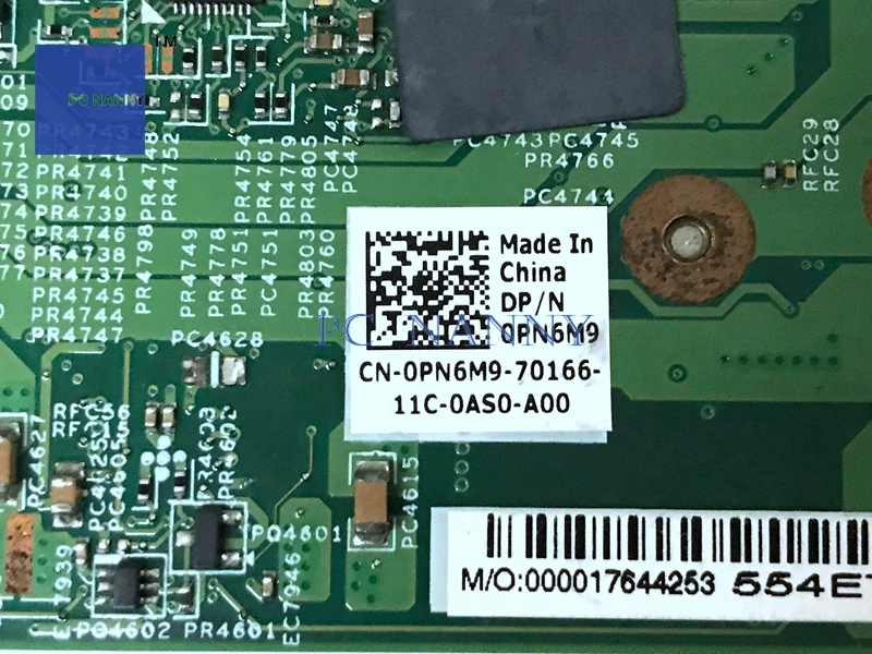 Материнская плата PCNANNY PN6M9 0PN6M9 48.4ET05.011 S989 для Dell Vostro 3500 &quotкласс А&quot материнская