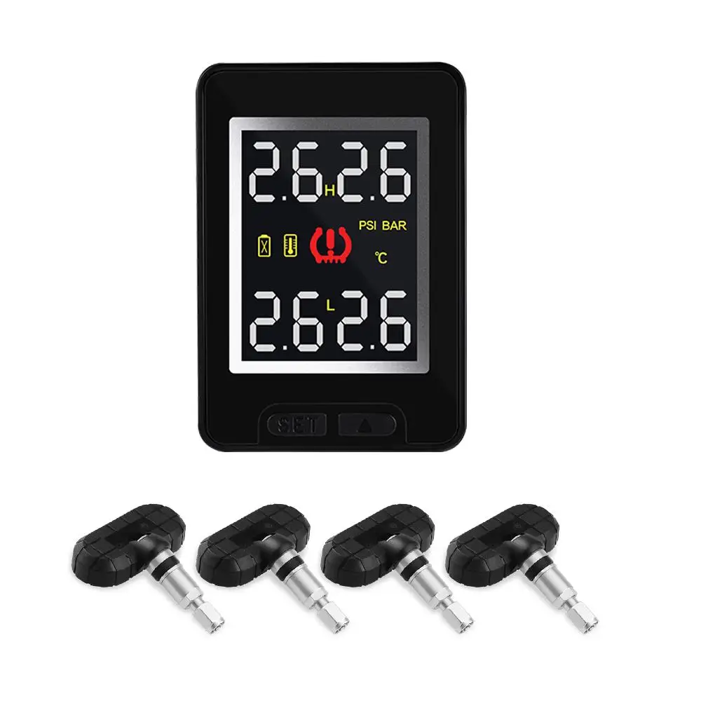 Система контроля давления в шинах TPMS с 4 встроенными датчиками для автомобилей