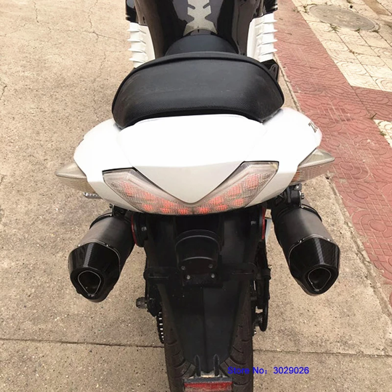 ZX14R ZZR1400 Слипоны для ZX 14R мотоцикла глушитель набор со средним звеном наклейка на