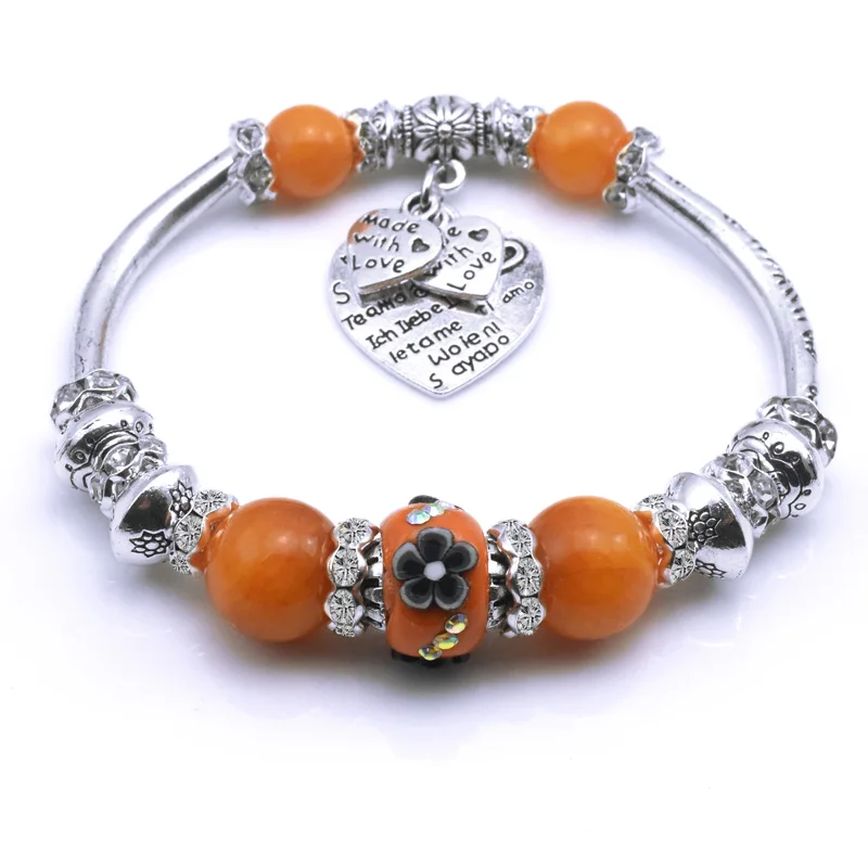 Браслет из бисера в форме сердца ретро-браслет Индонезии женский ювелирный