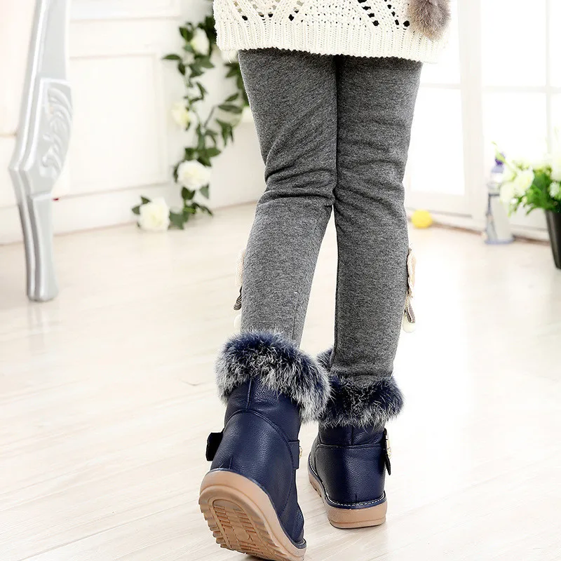 Зимняя одежда детские леггинсы утепленные брюки для подростков девочек теплые