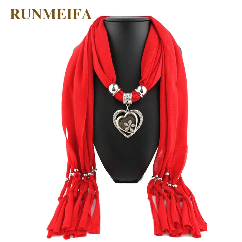 Ювелирные изделия для женщин RUNMEIFA ожерелье из драгоценных камней в форме сердца