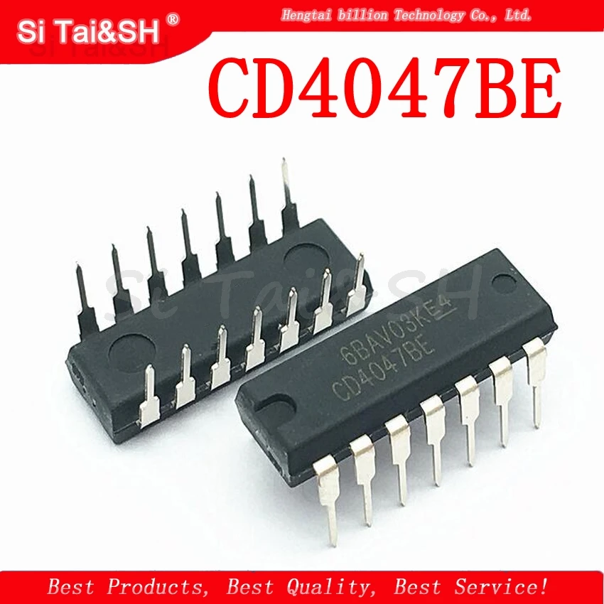 10 шт. CD4047BE DIP14 CD4047 DIP новый и оригинальный IC Logic-многочастотный генератор