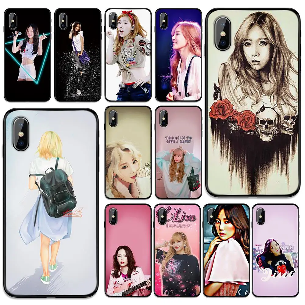 Мягкий ТПУ чехол Taeyeon Yoona для Apple iPhone 6 6S 7 8 Plus 5 5S SE X XS MAX XR силиконовые чехлы |