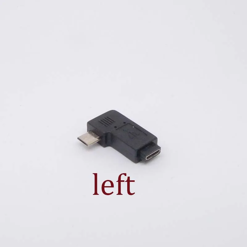 Новинка 90 градусов левый угол Micro USB B штекер гнездо переходники зарядное