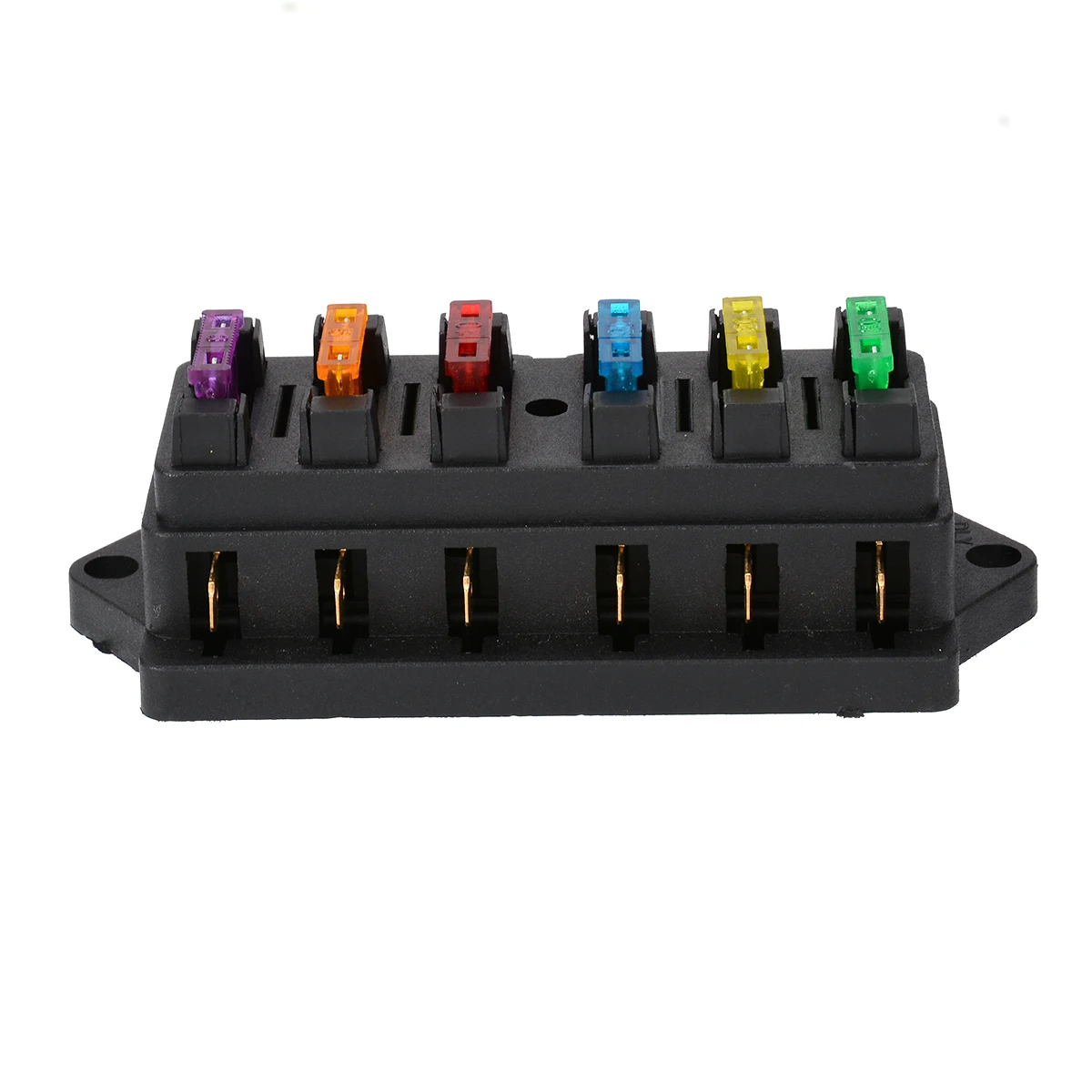 DC 12V/24V 6 Way Blade предохранитель блок держатель + шт предохранители 3A/5A/10A/15A/20A/30A для