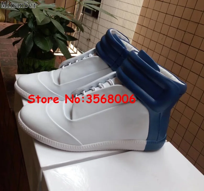 Patent Leather Red Gold Silver Blue Mans Outdoor Sneakers zapatillas hombre Lace Up Brand Style Male Flats Shoes Leisure Boots | Обувь