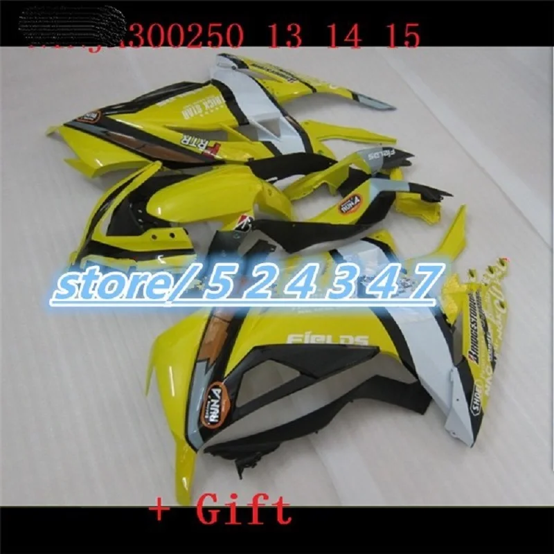 Nn Injection желтый черный для KAWASAKI NINJA ZX3R EX 300 ZX 300R 13 14 15 EX300 ZX300R 2013 2014 2015