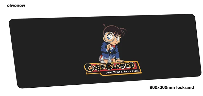 Профессиональный игровой коврик для мыши Detective Conan 800x300x3 мм, игровой коврик для мышки для ноутбука, ПК, аксессуары для ноутбука, эргономичный коврик для мыши - Цвет: design 1