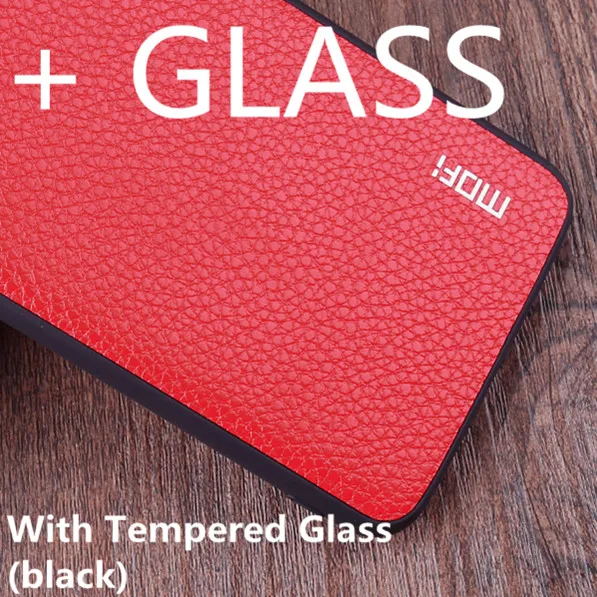Red with Glass MOFi оригинальная задняя крышка для samsung Galaxy S9 Чехол Жесткий PC для Galaxy S9 из искусственной кожи корпус полный идеальный роскошный мягкий ТПУ чехол - Цвет: Red with Glass