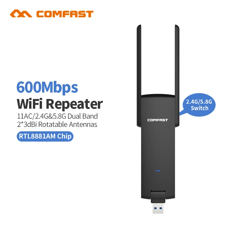 Comfast CF WR371AC Двухдиапазонный 600 Мбит/с USB 3 0 Wifi ретранслятор Roteador 802.11AC беспроводной