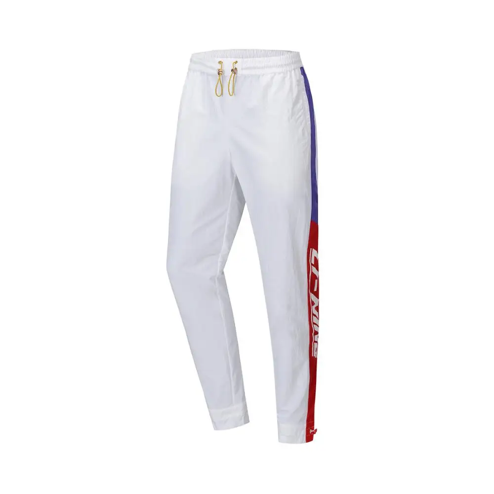 Li-Ning спортивные штаны, мужские трендовые удобные обычные подходят нейлон на водонепроницаемой смарт-Ретро подкладке спортивные брюки AYKP249 MKY524 - Цвет: AYKP249-1H