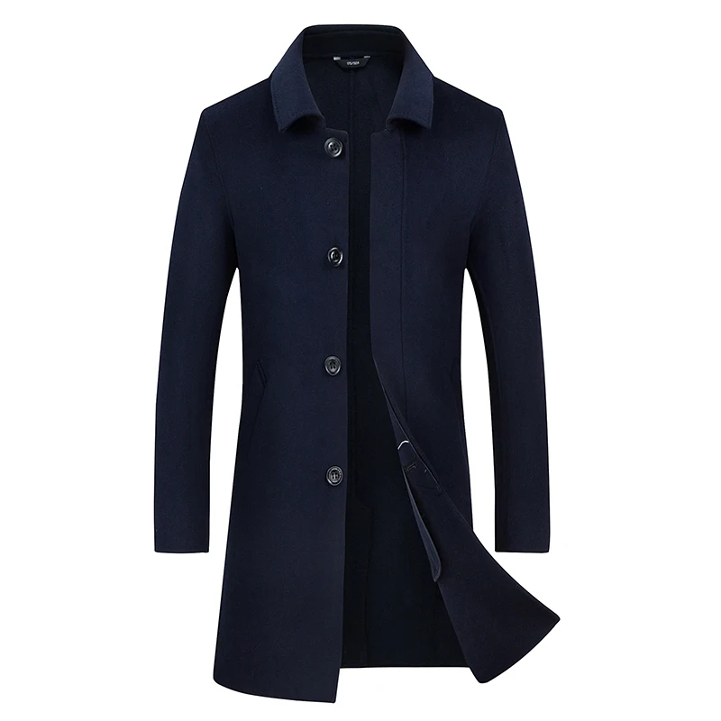 Осень зима 2018 модная новинка мужская повседневная шерстяная ветровка/Мужское