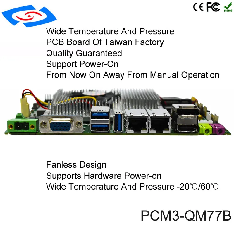 

Industrial Dual Core Mini ITX Motherboard For Digital Signage Living Room PC Based On Intel QM77 i5-2430M Mainboard