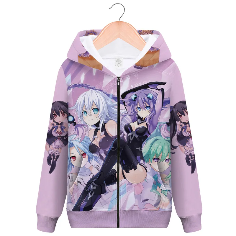 Нептуния Нептуна куртка Hyperdimension Nepgear косплей костюм для мужчин и женщин