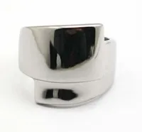 Fashion Punk Style 316L Stainless Steel Metal High Polish Summer Unique Women Angel Wing Ring Bird Feather Ring Design Silver