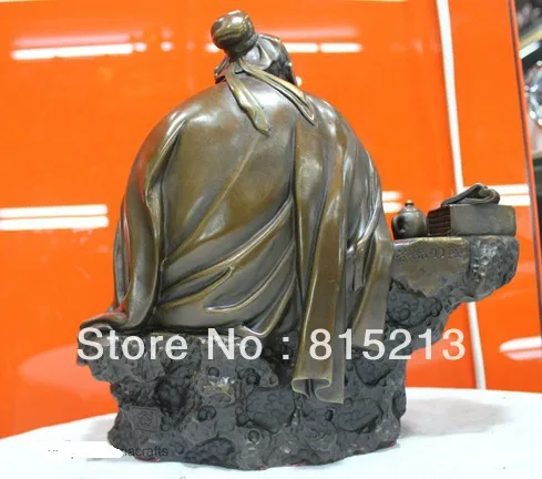 427 Китайская народная культура Ручная Работа аккуратная Чистая Бронзовая статуя