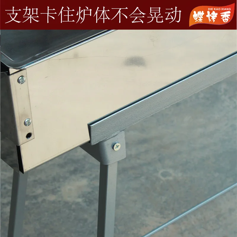 Портативный гриль для барбекю на угле из нержавеющей стали 32 дюйма|stainless steel charcoal