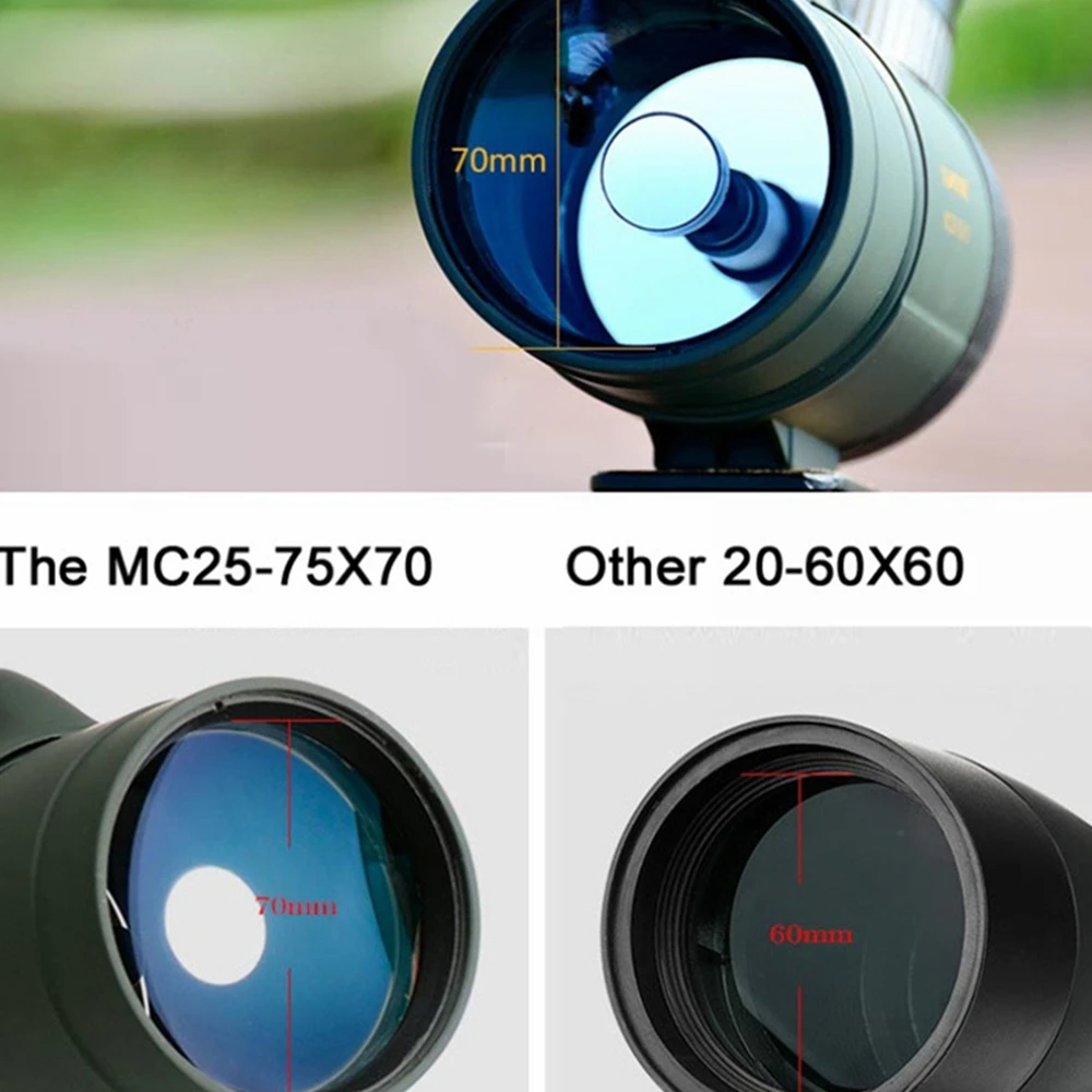 Visionking 25 75x70 водонепроницаемый охотничий зрительный труба оптический прицел