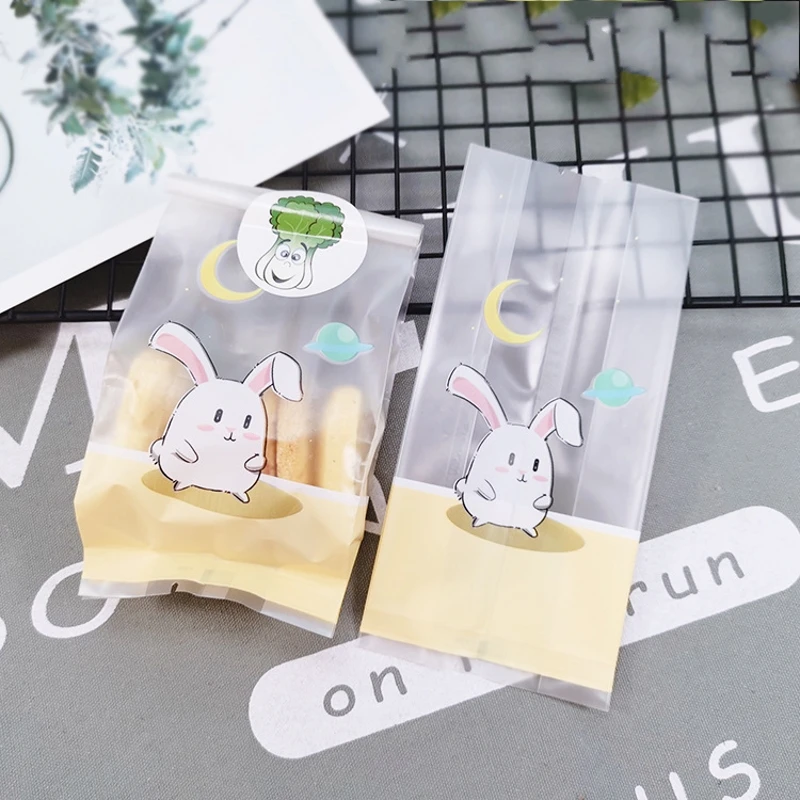 25 шт./упак. Пёс из мультфильма кот», «кролик» конфеты печенье клейкая сумка подарок Пластик сумки одежда для свадьбы, дня рождения упаковочные пакеты - Цвет: YY03