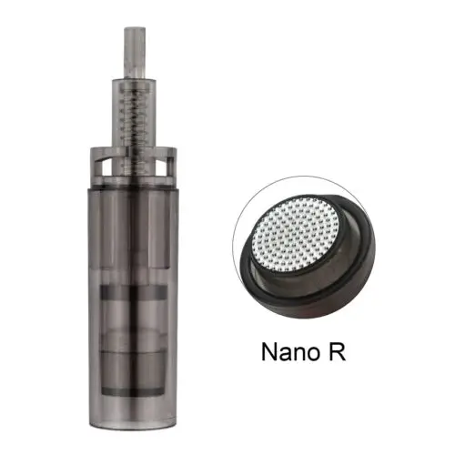 Round Nano 100 штук, патрон с байонетной дермой, вращающиеся иглы для электрического авто, микро игла, Дерма, ручка A7, подводка для бровей, подводка для глаз - Цвет: Round Nano